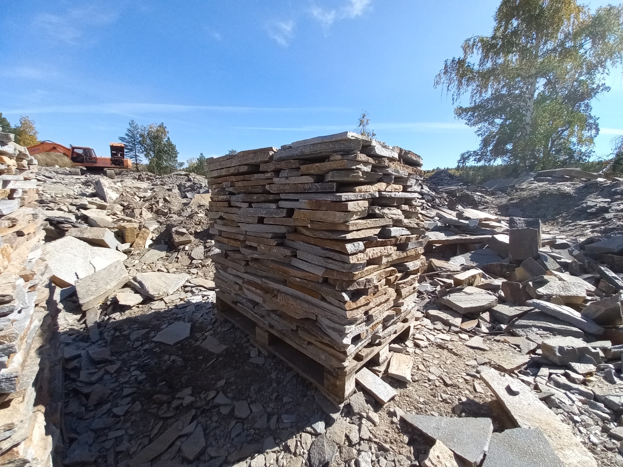 Плитняк златолит серебристый для мощения на бетон купить в Лянторе