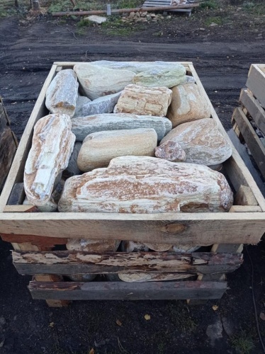 Златолит жёлтый, жёлто-зелёный глыбки и валуны для ланшафтного дизайна купить в Лянторе