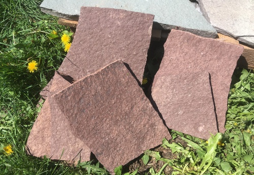 Плитняк лемезит бордовый для цоколя 1,5-2 см купить в Лянторе