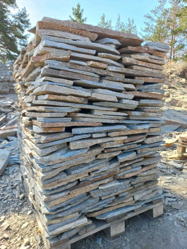 Плитняк златолит серебристый для цоколя, отмостки купить в Лянторе